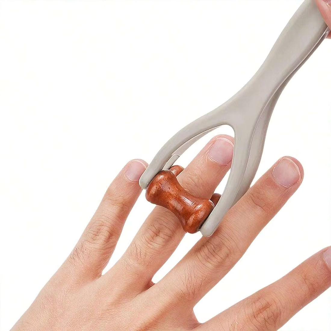 1/2pcs Finger Massager, Hand Massager, Suitable For Carpal Tunnel Syndrome, Double-Sided Hardwood Massage Roller Tool, Used For Relieving Trigger Finger, Hand Discomfort And Stress Relief